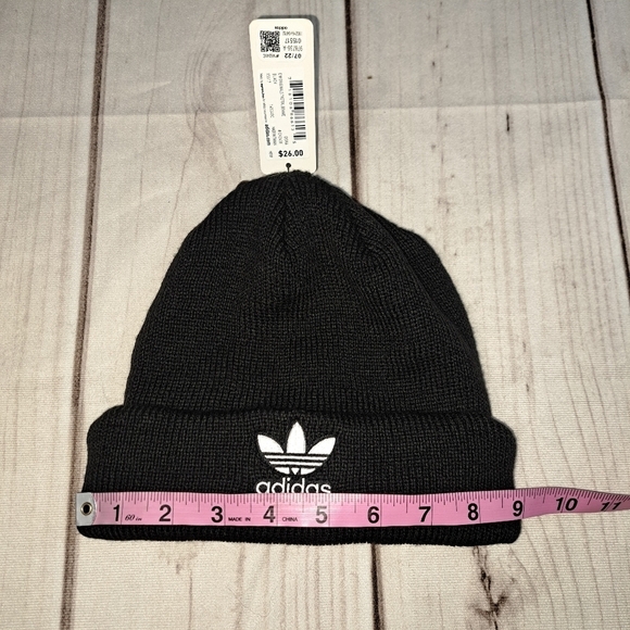 Adidas Trefoil Beanie Black Womens Fit - Picture 4 of 5